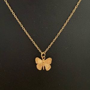 Butterfly charm necklace